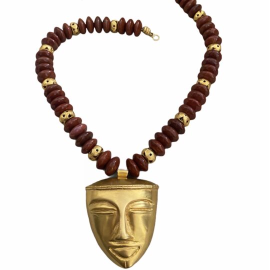 collana Maschera Quimbaya della collezione I Precolombiani di Marte Gioielli