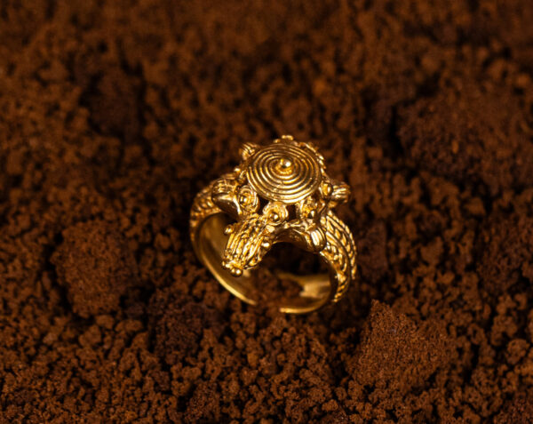 anello Tortuga della collezione I Precolombiani di Marte Gioielli